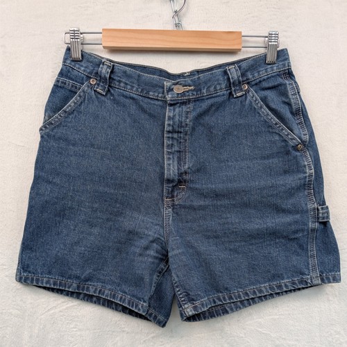 Lee, VTG Lee Shorts Women's 8 M Blue 5" Carpenter Medium Wash Workwear Utility 90s