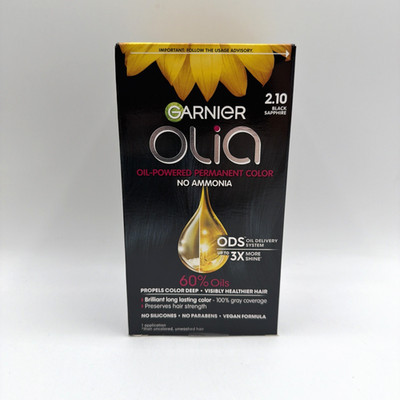 Garnier Olia Permanent Hair Color 2.10 Black Sapphire 1 Pack