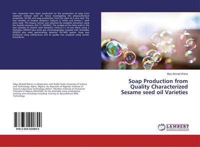 Soap Production from Quality Characterized Sesame seed oil Varieties Warra Buch
