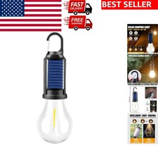 Solar Rechargeable LED Camping Lantern with Multiple Modes and Hanging Hook