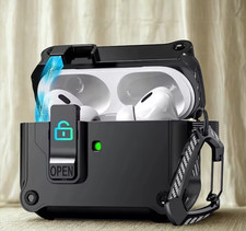 Security Lock Cover for AirPods Pro3 Pro 3rd Gen 2025 Cases Shockproof PC Cell