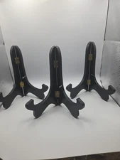 3 Pack 8 Inch Wooden Diplay Stand Plate Easel Decorative Picture Frame Holder