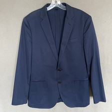 J Crew Blazer Mens 38S Blue Italy Luxury Classic Sport Coat Suit Jacket Ludlow