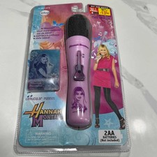 Disney Hannah Montana Microphone FM Wire But less Portable  Hologram Card