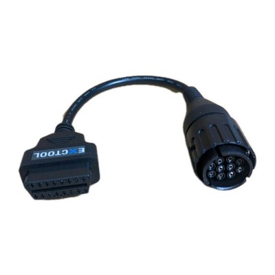 1ft OBD II Diagnostic Cable for BMW Motorcycles: 10 Pin to 16 Pin, Durable Build