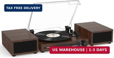 Vinyl Record Player with Speakers,Bluetooth Portable Turntable for Vinyl Records