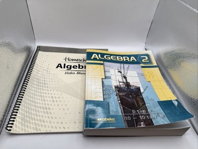 Algebra 2 Abeka Textbook And Video Manual EUC - 2 Books