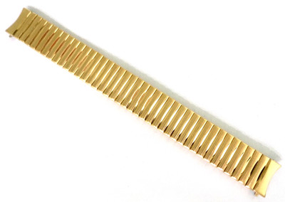6 3/8'' 163mm Length New Mens Timex Gold Tone Expansion Stretch 18mm Watch Band