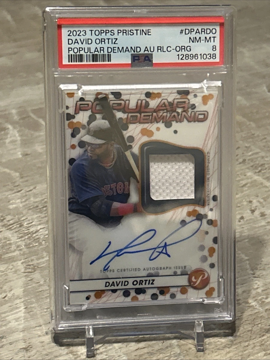 Topps David Ortiz Boston Red Sox Baseball Autographed Sports