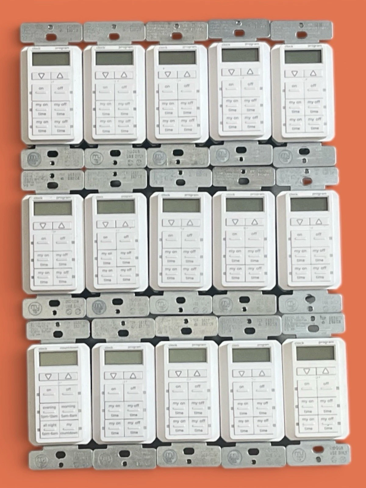 myTouchSmart Simple Set In-Wall Digital Timer 26893 White (LOT OF 15) YA