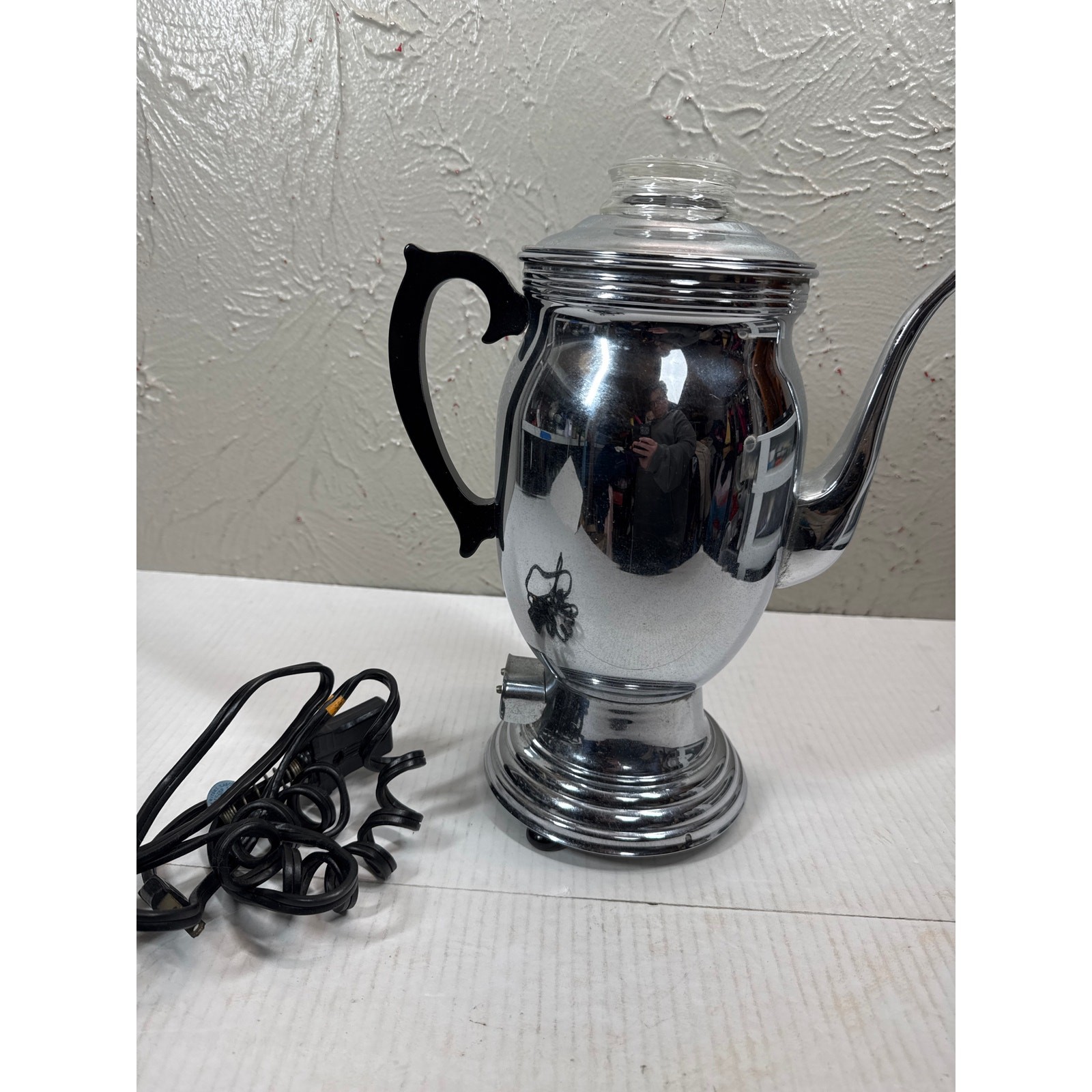 Vintage Keyst-O-Matic KeystOMatic C6605 Chrome Percolator Co