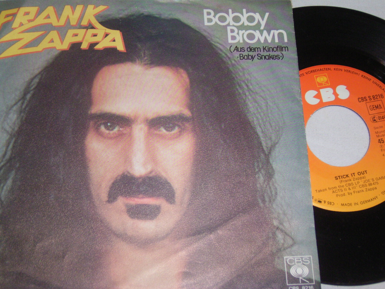 Frank Zappa Bobby Brown Text Deutsch 7" Frank Zappa Bobby Brown # 5938 | eBay
