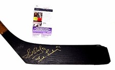 Sid Abel & Ted Lindsay Signed Vintage Sears Stick Detroit Red Wings JSA COA