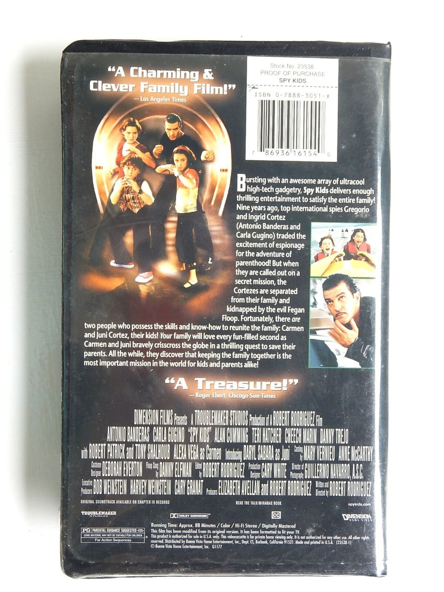 Spy Kids (VHS) Movie (2001) 786936161540| eBay