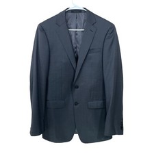 Calvin Klein Men's 38L Extreme Slim Fit 100 Wool Blazer Gray 2 Button