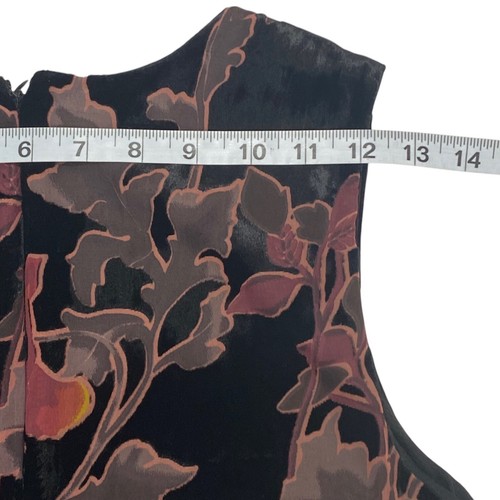ECI Velvet Burnout Dress | 6 | Floral Asymmetric Hem | Fairy Grunge Whimsigoth - Picture 8 of 11