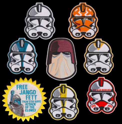 Star Wars "Buckets" Series Phase II Clone Trooper helmet embroidered patches - Picture 20 of 24