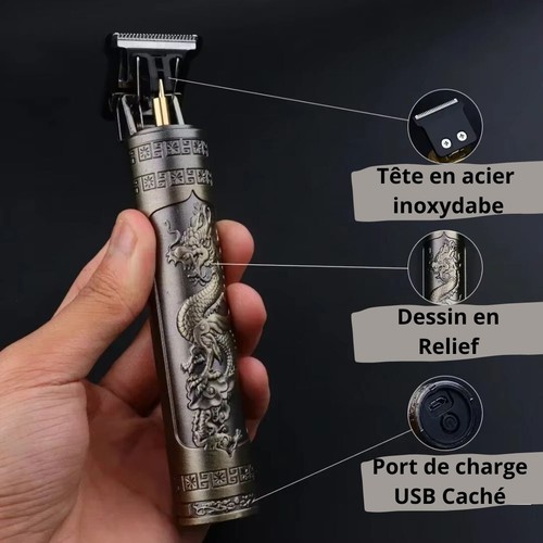 Tondeuse Barbe Cheveux Rasoir Électrique Hommes Electrique Rechargeable Usb - Foto 3 di 4