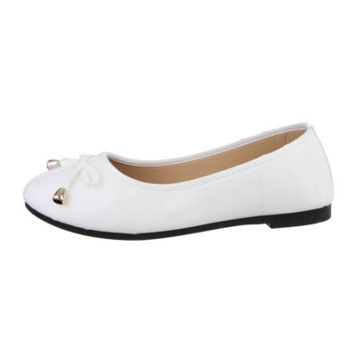 Klassische Ballerinas Damenschuhe 2700 Ital-design In Weiß