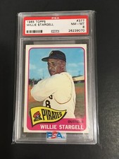 1965 TOPPS WILLIE STARGELL, #377, PSA 8, HOF (Free Shipping On Any 3!)