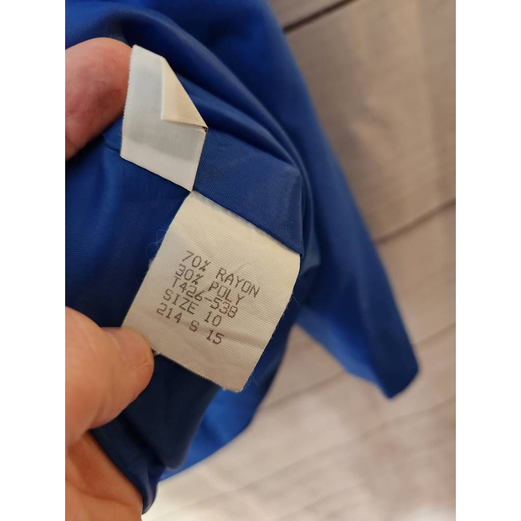 Pendleton Womens Suit Jacket Blazer Solid Blue Lo… - image 6