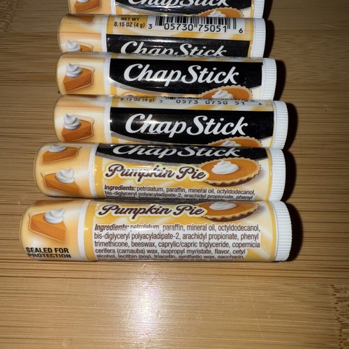 ChapStick Pumpkin Pie Flavored Moisturizing Lip Balm 0.15 6 PACK - Picture 3 of 4
