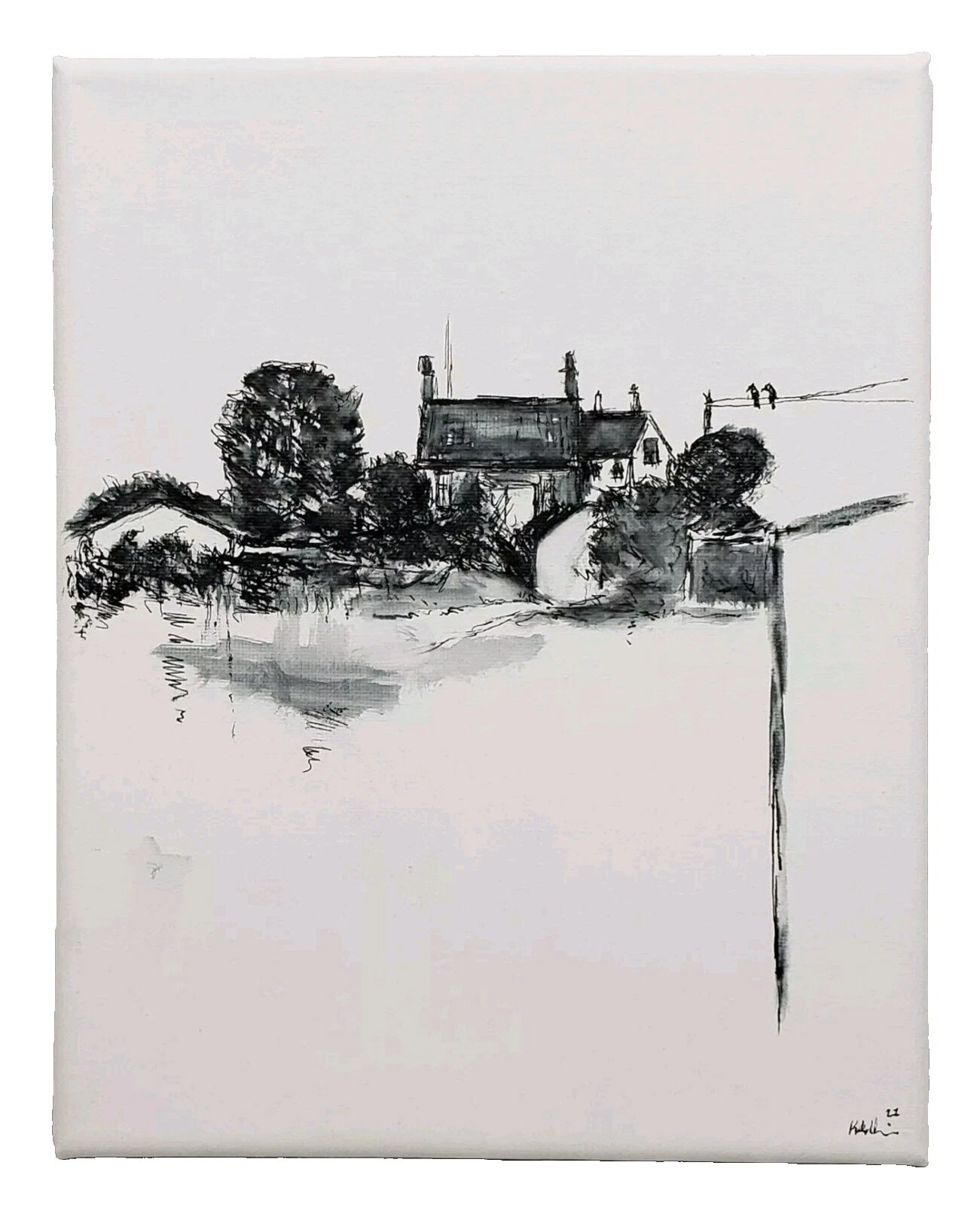 Ink Impressionism Architecture Art Paintings