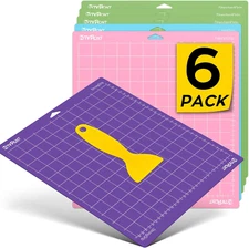 Cutting Mat for Cricut, 6 Pack Cutting Mat 12X12(Standardgrip, Lightgrip, Stron