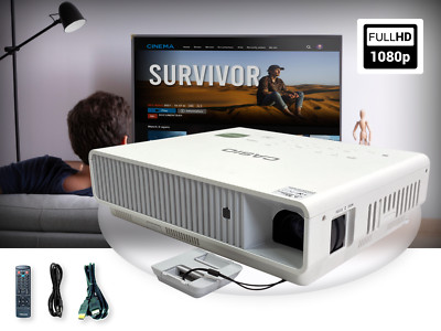2500 ANSI DLP Projector for Home Theater Movie Lovers Cinema TV Video Full HD 3D