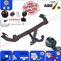 AHK & ES13 FüR Fiat Panda Bj. 02-12 AnhäNgerkupplung Mit E-Satz -> Komplett NEU