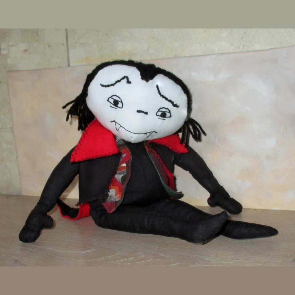 Spooky Halloween cloth doll sewing pattern pack Plague Doctor witch and vampire - Image 3 of 4