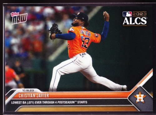 2023 Topps Now 1015 Cristian Javier