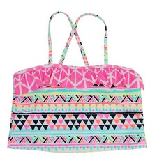 SO Pink Tribal Tankini Top Swimwear Big Girls S 7/8 ,M 10 , L 10 ,XL 14 ,XXL 16 