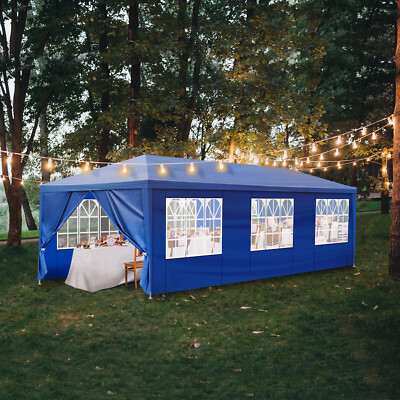 10'x30' Gazebo Waterproof Outdoor Canopy Tent Party Tent for Wedding BBQ Cater