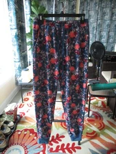 LuLaRoe NWOT Jax Small Cornflower Blue Pink Floral Joggers Sweatpants