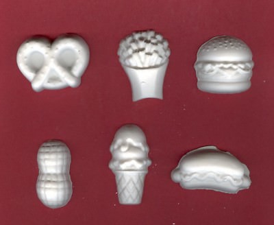 Junk Food plaster of Paris painting project. Set of 12!