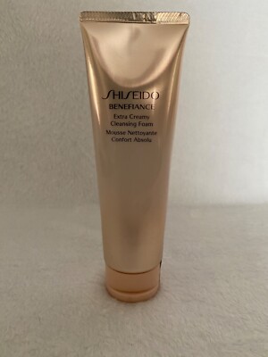 Shiseido Benefiance Extra Creamy Cleansing Foam SEALED- NEW -4.4 oz 125 ml- RARE