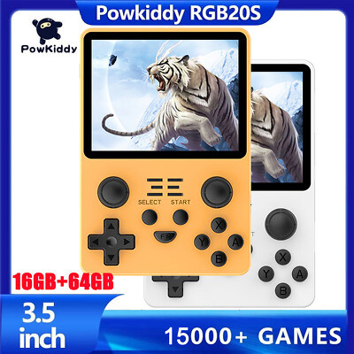 Powkiddy RGB20s Retro Handheld Game Console with 80GB 15,000