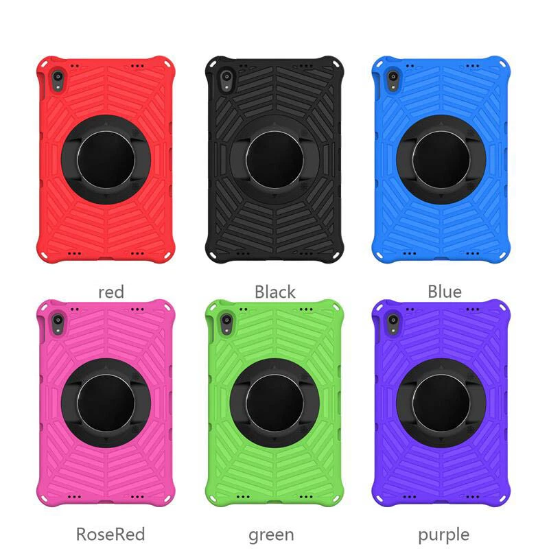 Funda 360 giratoria para Motorola Moto Tab G70 niños a prueba de golpes espuma EVA soporte cubierta Foto 2 de 4