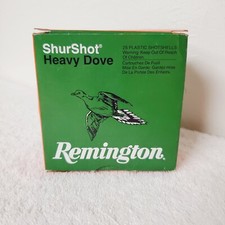 Remington SureShot R12HD75 Shotshell 12G Green Collector's EMPTY BOX Only!