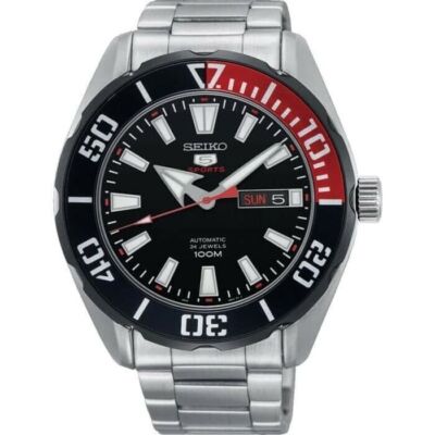 Seiko 5 Sports SRPC57K1 100m Automatic SRPC57 Black Dial New 