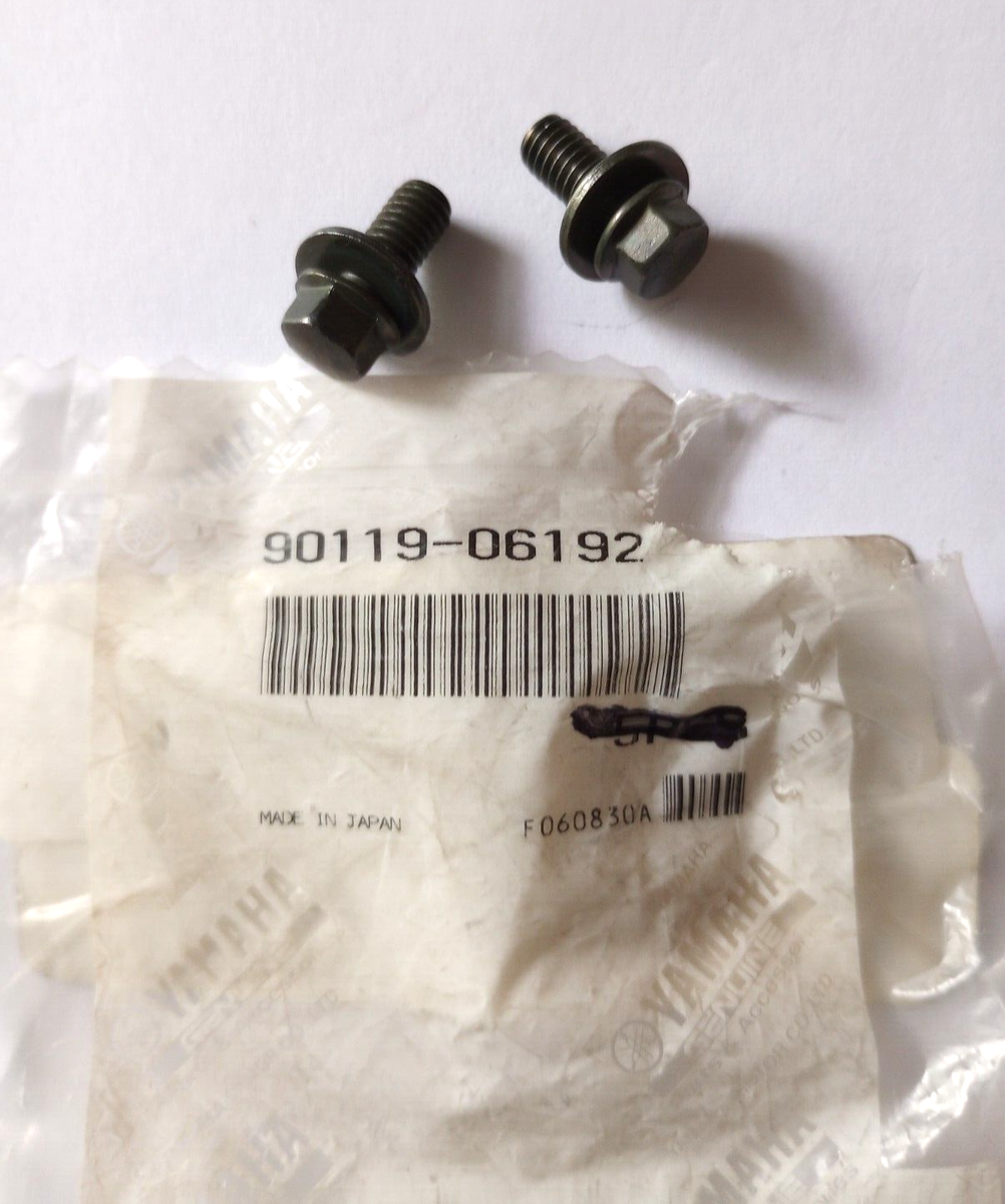 ※J※ Yamaha Bolt With Washer NOS 90119-06192 Qty. 2 (L-6234) | eBay