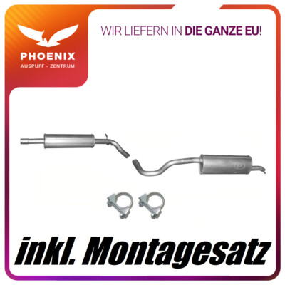 Skoda Rapid 1.2 TSi (ab 2012) Auspuff Mittel+Endschalldämpfer Auspuffanlage