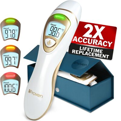 Non-Touch Forehead / Ear Thermometer - Superior Accuracy for Adults and Kids