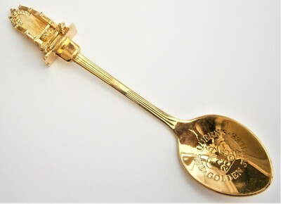 SG965) Vintage goldfarben Golden Jubilee Royal Throne Souvenir Sammler Löffel