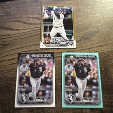 ELVIS ANDRUS 2023-24 Topps Update Gold/Series 2 Base - Aqua White Sox 3-Card Lot