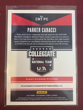 2019 Panini Stars and Stripes Signatures Auto /499 Parker Caracci