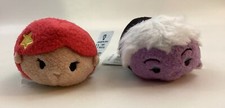 Tsum Tsum Disney Little Mermaid Lot 2 Mini Plush Ariel And Ursels With Tags