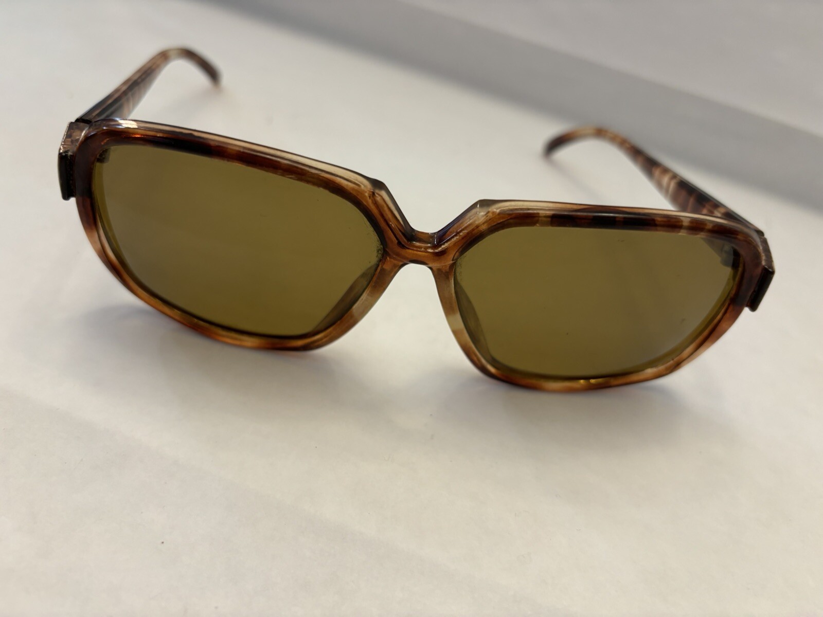 Vintage Large Plastic Frames Brown Rust Colored 1… - image 8