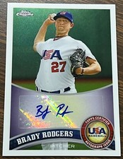 2011 Topps Chrome USA Baseball AUTOGRAPHS #USABB19 * BRADY RODGERS * Astros